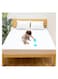 Waterproof Mattress Protector Double Bed Size 150x200cm High Absorption Tencel+TPU Pad Cover for Pets Kids Adults Deep Pocket Style 100% Waterproof Tencel Jersey Mattress Protector Double White