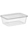 Blueberry Microwavable Food Container Clear Rectangular - 750ml (25)