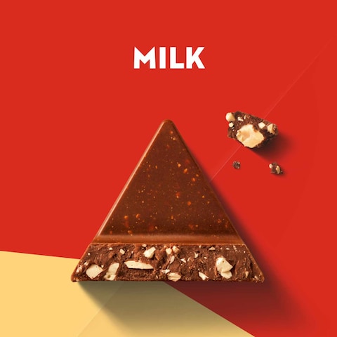 Toblerone Swiss Milk Chocolate Bar with Honey and Almond Nougat 35g