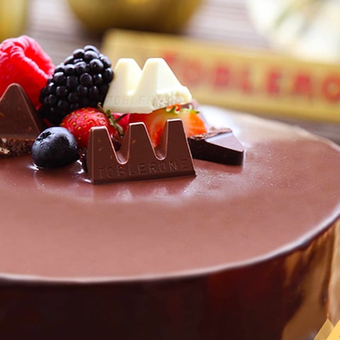 Toblerone Swiss Milk Chocolate Bar with Honey and Almond Nougat 35g