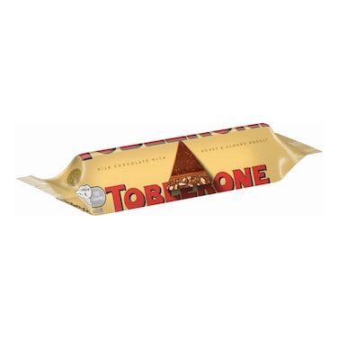 Toblerone Swiss Milk Chocolate Bar with Honey and Almond Nougat, 35g