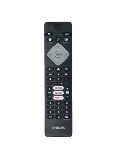 Universal Replacement for Philips TV Remote Control for All Philips LCD LED Smart TVs, No Setup Required, Philips Remote Control for TV with Netflix, YouTube and Rakuten TV Buttons