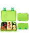 Children's Bento Box-Bento Lunch Box with 6 Compartments - Leak-Proof Lunch Box for Boys, Girls, BPA-Free, Microwave Dishwasher Safe, Lunch Box for School (Green)