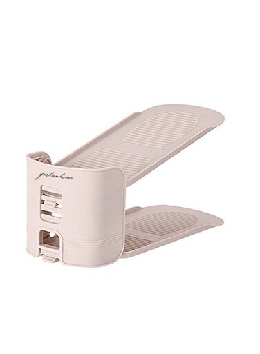 Adjustable Shoe Rack Drying Organizer Pink 25.5x9.7cm