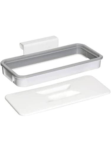 Dubai Gallery Kitchen Trash Bag Holder White/Grey