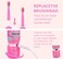 MIKLIFE Sonic Electric Toothbrush 5 Modes Rechargeable Power Smart Toothbrush Cleaner With 3 Brush Heads For Adults
