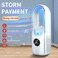 Fans For Home Bedroom Cheap Bladeless Portable Fan Humidifier in White 6 Speeds Quiet Mini Air Conditioner Fan 
WHITE