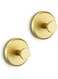 HOME SO Suction Cup Hooks for Shower, Bathroom, Kitchen, Glass Door, Mirror, Tile &ndash; Loofah, Towel, Coat, Bath Robe Hook Holder for Hanging up to 15 lbs &ndash; Waterproof &amp; Rustproof, Matte Gold (2-Pack)