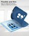 Generic Silicone Case for OnePlus 12R 2024, Liquid Gel Rubber Bumper Case with Soft Microfiber Lining Cushion Slim Hard Shell Shockproof Protective Cover for OnePlus 12R 5G 2024 (Blue)