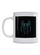 Spider Man Logo By Neon Art Printed Coffee Mug White/Black/Blue