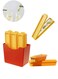 Pcs French Fry Shaped Ice Stick Cube Trays For All Sizes Of Cup Sizes And Bottle Mouths, Ice Lolly Square Discs Made Of Easy Push Pop Material With Magnetic Storage Box, Ideal For Sports And Water Bottles