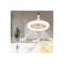 LED Fan Pendant Light, E27 Universal Rotating Lamp, Aromatherapy Compatible, White