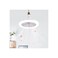 LED Fan Pendant Light, E27 Universal Rotating Lamp, Aromatherapy Compatible, White