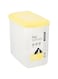 LocknLock Lock &amp; Pet Dry Food Container, 1.6 Litre Capacity, Yellow/White