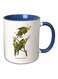 Carolina Parakeet Printed Coffee Mug Blue/White/Green