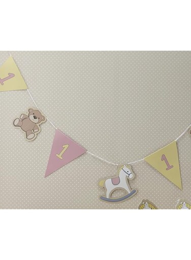 Ginger Ray 1st Birthday Bunting Pink