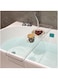 XINGLL Acrylic Bathtub Caddy Tray, Acrylic Bath Bridge, Clear Serving Tray for Coffee Food Towel Wine Perfume Cosmetic Storage, Vanity Counter Bathroom Organizer Countertop