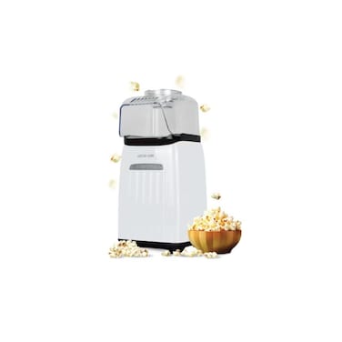 Green Lion Popjoy 1200W Oil-Free Popcorn Maker with Measuring Cup &amp; 270ml Capacity - White