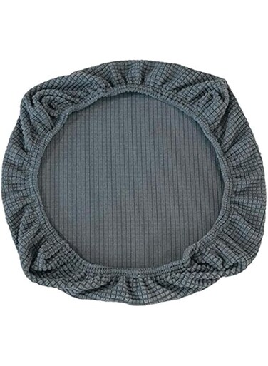 EASYBUYTECH Office Chair Covers, Elastic Stretch Computer Chair Seat Slipcovers Super Fit Anti-dust Desk Seat Cover Spandex Removable Washable Kitchen Chairs Protective Cover(Grey)