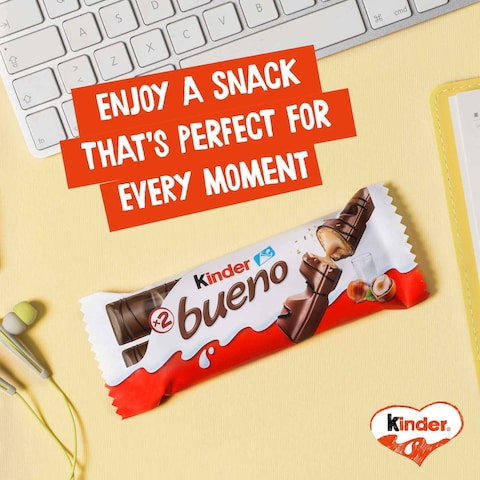 Kinder Bueno Milk Chocolate Bar 2 Bars 43g