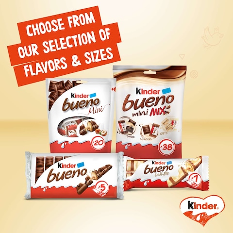 Kinder Bueno Milk Chocolate Bar 2 Bars 43g
