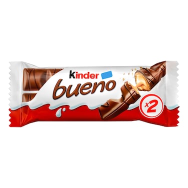 Kinder Bueno Milk Chocolate Bar, 2 Bars, 43g