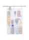 Shower Organizer, Shower Caddy or Bathroom Organizer with Quick Drying Mesh, 7 Pockets to Hold Shampoo, Soap, Loofah, and Cruise Ship Essentials, White, 1 Pack