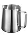 Care Stainless Steel 600ml Milk Frothing Pitcher Measurements on Both Sides Inside Plus eBook &amp; Microfiber Cloth Perfect for Espresso Machines Milk Frothers Latte Art, Silver