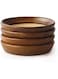 Kamenstein 4 Piece Set, Natural Acacia Wood And Cork Stackable Coasters, Set Of 4
