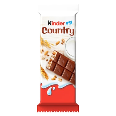 Kinder Country Cereals Milk Chocolate Bar, 23.5g
