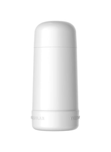 TERMOLAR MINIGARBO GLASS VACUUM FLASK, PORTABLE BOTTLE, THERMOS, INDOOR AND OUTDOOR USE, WHITE 250 ML