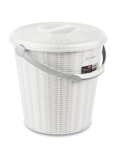 Stefanplast Elegance Dustbin With Cover White 30x29,5H