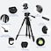 Eocean Tripod for Camera, 200cm Aluminum Camera Tripod Heavy Duty Tripod Stand for DSLR/Mobile Phone, Tall Camera Stand Travel Video Tripod with Carry Bag
