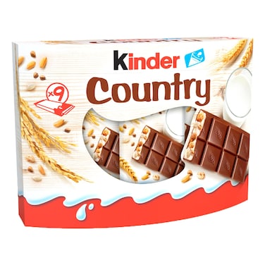 كيندر كانتري سيريالز لوح شوكولاته الحليب، 940 غرام