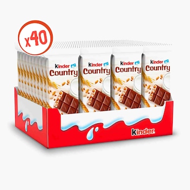Kinder Country Cereals Milk Chocolate Bar, 940g