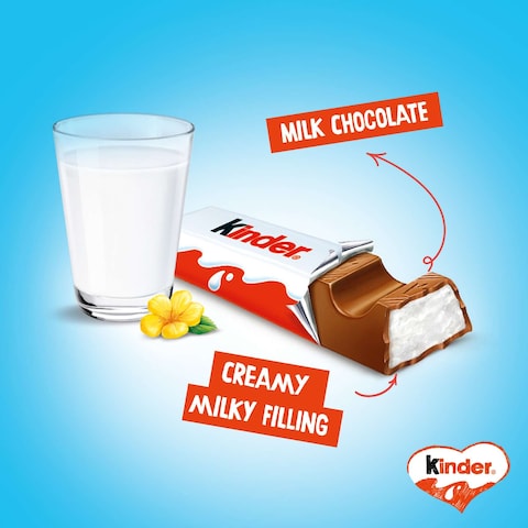 Kinder Chocolate Pack of 4 Bars, 50g