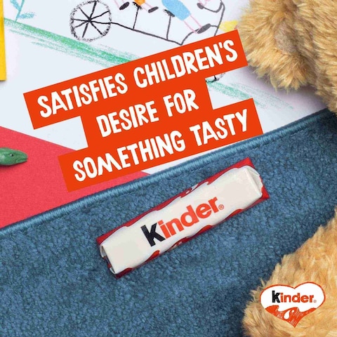 Kinder Chocolate Pack of 4 Bars, 50g
