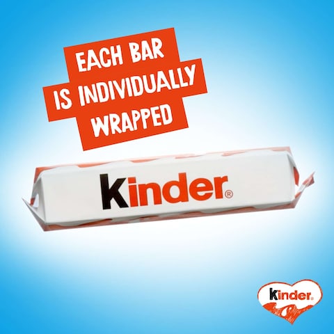 Kinder Chocolate Pack of 4 Bars, 50g