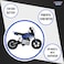 Lovely Baby Rechargeable Kids Powered Riding Motor Bike, Electric Ride-On Motorcycle with Key Start, Speed Adjustment, Music &amp; Lights, Air Suspension Wheels - Blue