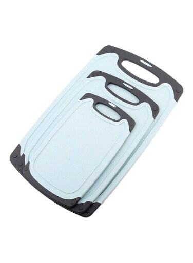 Cutting Board Set Blue/Black 40x3x24cm