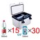Tradeo 19L Portable Car Refrigerator Cooler and Warmer Electric Lunch Box 12V 24V 220V Travel Fridge