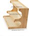 Bamboo Storage Shelf, 3-Tier Freestanding Shelving Unit, Multifunctional Storage Rack, 32 x 30 x 18.5 cm, for Bathroom, Living Room, Balcony, Kitchen, Natural