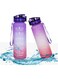 Water Bottle 1L with Time Marker Tritan BPA Free &amp; Leak-proof Water Bottles for Fitness Sport, Gym, Workout, Outdoor Sports, Office, Adults &amp;Kids
