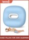Knee Pillow for Side Sleepers - Hip Pain Relief, Memory Foam Leg Pillow for Side Sleeping, Between Legs Pillow for Sciatica Lower Back Pain, Knee Pillow with Ice Silk Cover and Elastic Strap