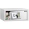 Rubik Safe Box with Digital Pin Code &amp; Key Lock for A4 Documents Laptop Tablets Camera Cash Jewelry Home Hotel Office Security RB-20EDW (Size, 20x43x35cm) White