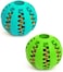 HotsUAE Dog Toy Ball, Nontoxic Bite Resistant Ball for Pet Dogs Puppy ., Food Treat Feeder Chew Tooth Cleaning Exercise Game IQ Training 7CM,(Pack of 1), Assorted