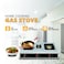3 Burner LPG Gas Stove with Manual Ignition, Stainless Steel Body for Home Kitchen