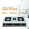 3 Burner LPG Gas Stove with Manual Ignition, Stainless Steel Body for Home Kitchen