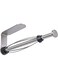 Cranviech Paper towel holder under cabinets for one hand operation under counter Paper towel holder with self adhesive and screws for kitchen bathroom (silver)