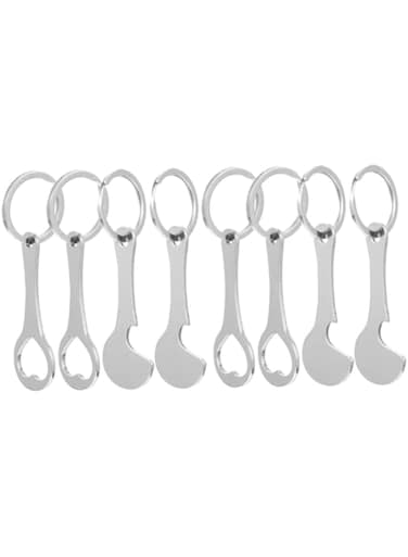 KASTWAVE 8Pcs Shopping Cart Token, Mini Aluminum Alloy Key Ring Shopping Trolley Tokens, Shopping Trolley Key Ring, Shopping Cart Coin Keychain, Trolley Coin Keychain for Grocery Shopping Cart